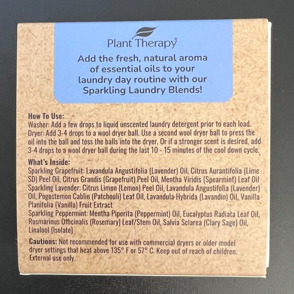 Plant Therapy Sparkling Laundry Blends Essential Oil Set NEW - Picture 3 of 3